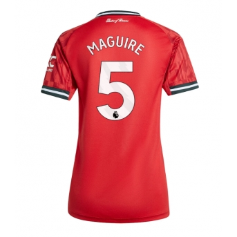 Billige Fotballdrakt Manchester United Harry Maguire #5 Replika Hjemmedrakt Dame 2025-26 Kortermet